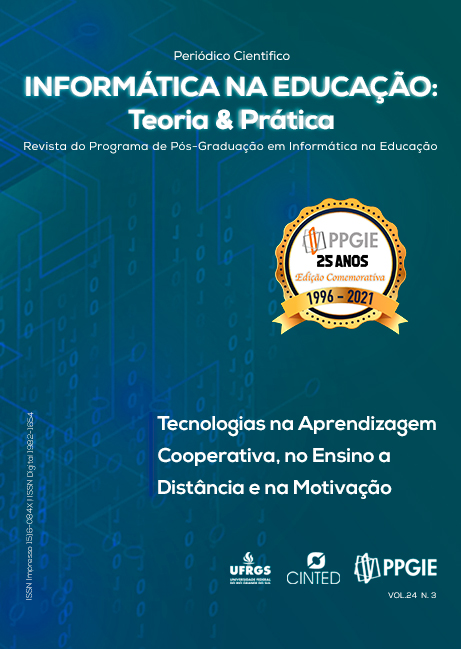 					Visualizar v. 24 n. 3 (2021): Tecnologias na Aprendizagem Cooperativa, no Ensino a Distância e na Motivação
				