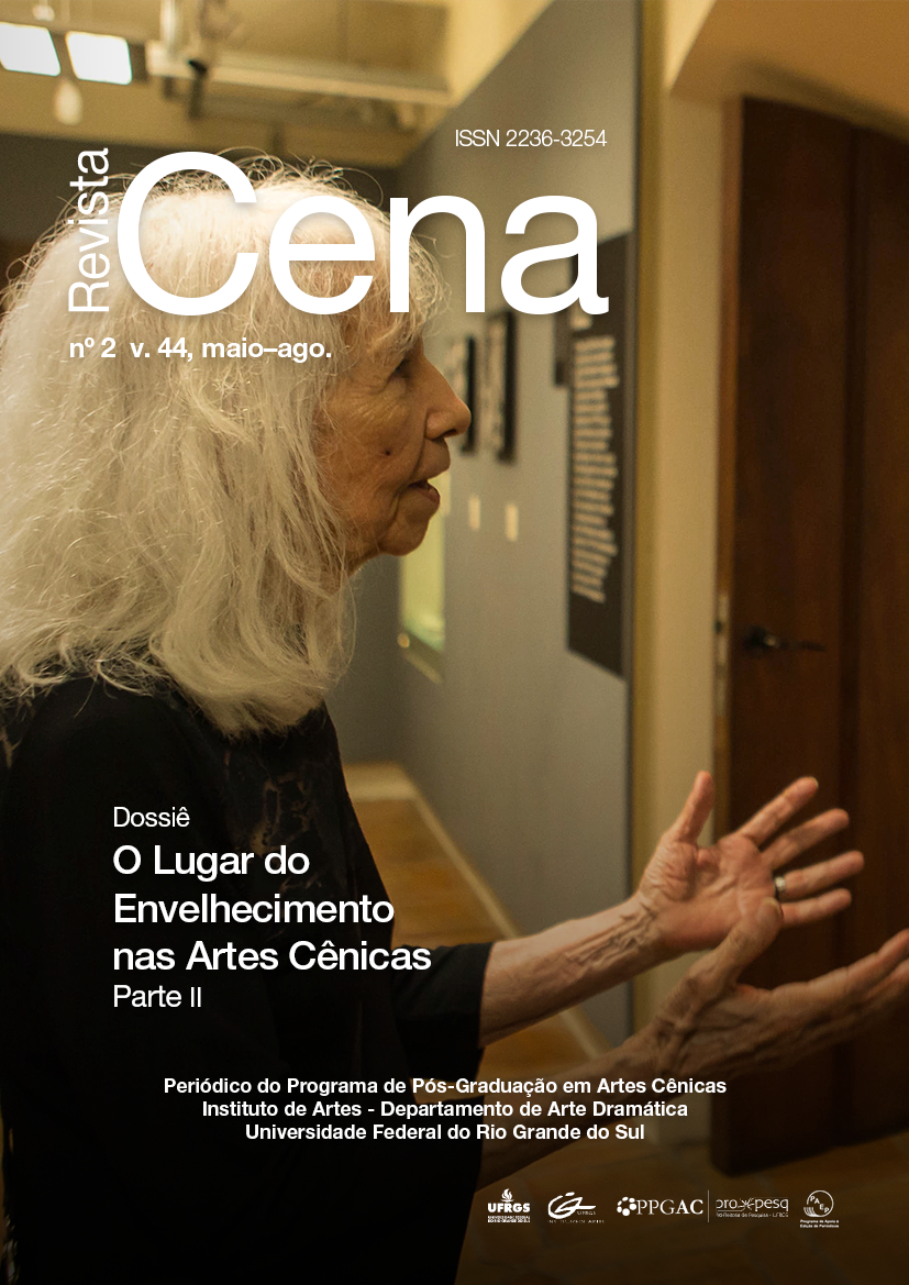 					View Vol. 44 No. 2 (2026): Revista Cena: Dossiê O Lugar do Envelhecimento nas Artes Cênicas – Parte II
				